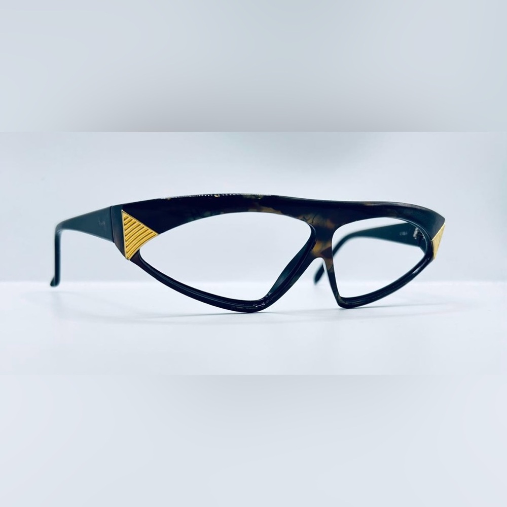 Hennessy Brown Gold Oval Sunglasses Frames Only